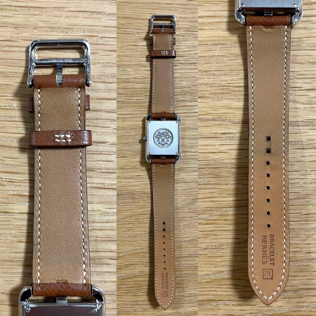 レザーベルトHERMES エルメス 時計 ケープコッド 腕時計 ベルト レザー