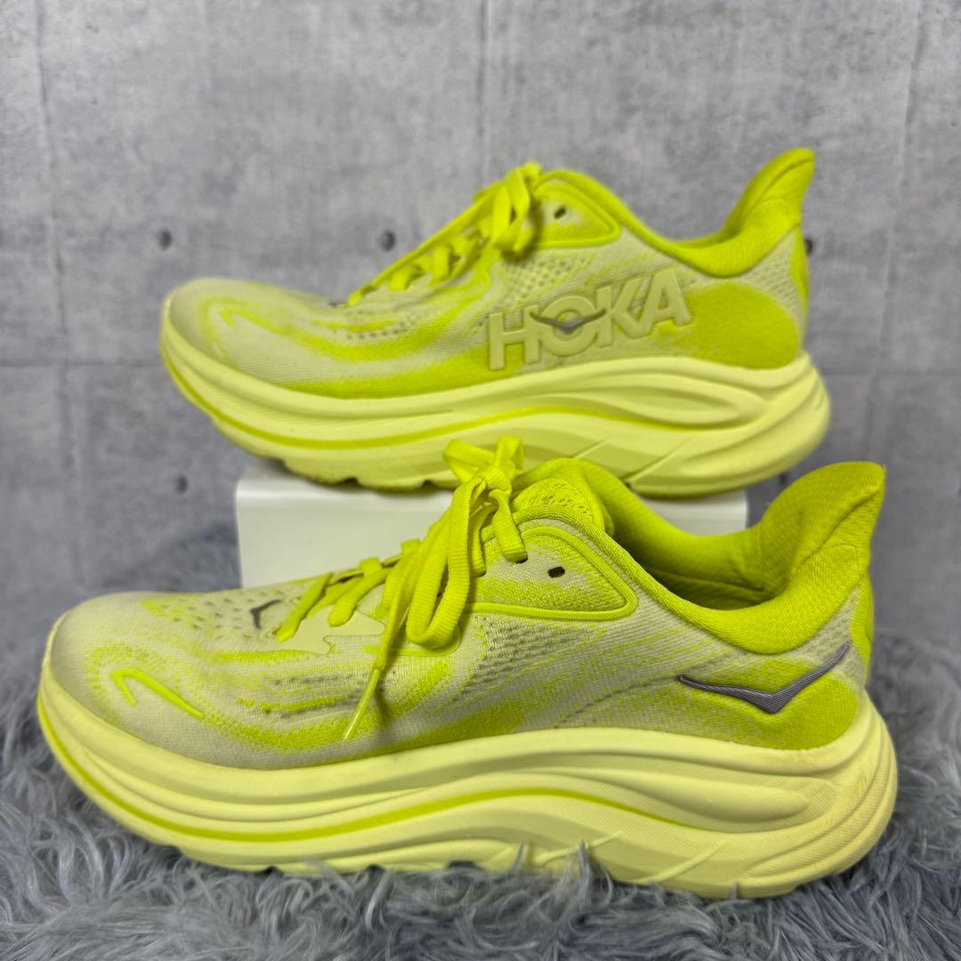 HOKA ONE ONE クリフトン10 黄 22.5cm 美品