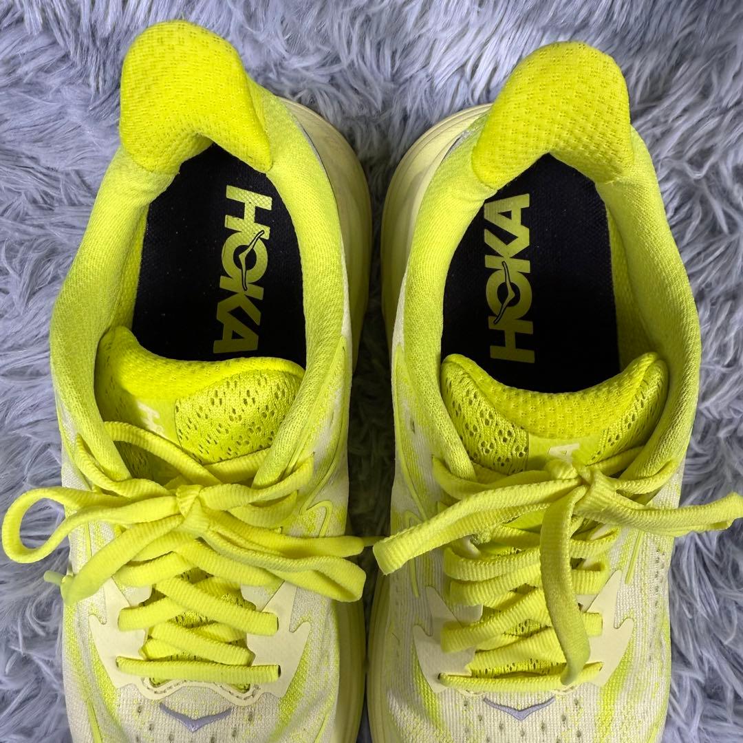 HOKA ONE ONE クリフトン10 黄 22.5cm 美品