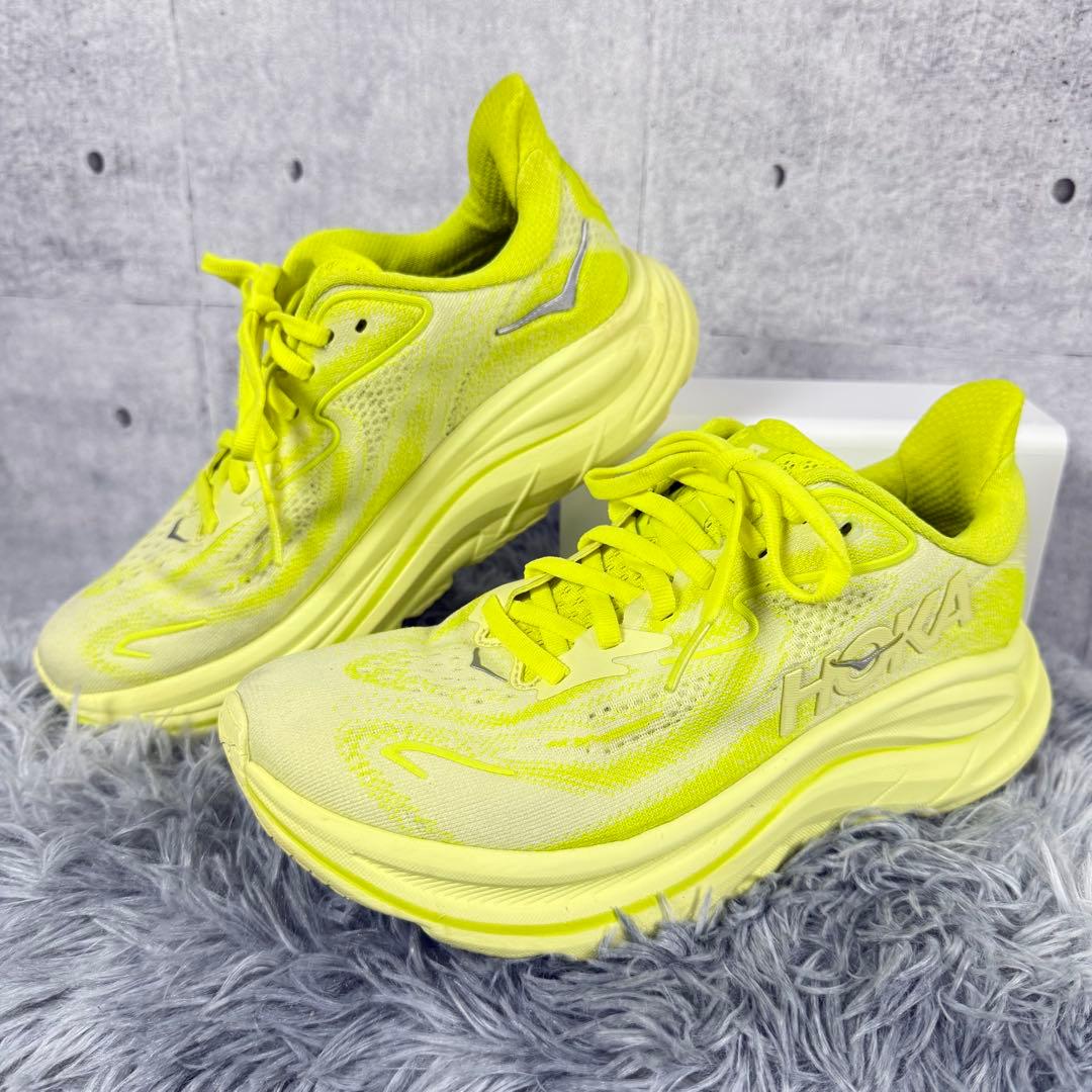 HOKA ONE ONE クリフトン10 黄 22.5cm 美品