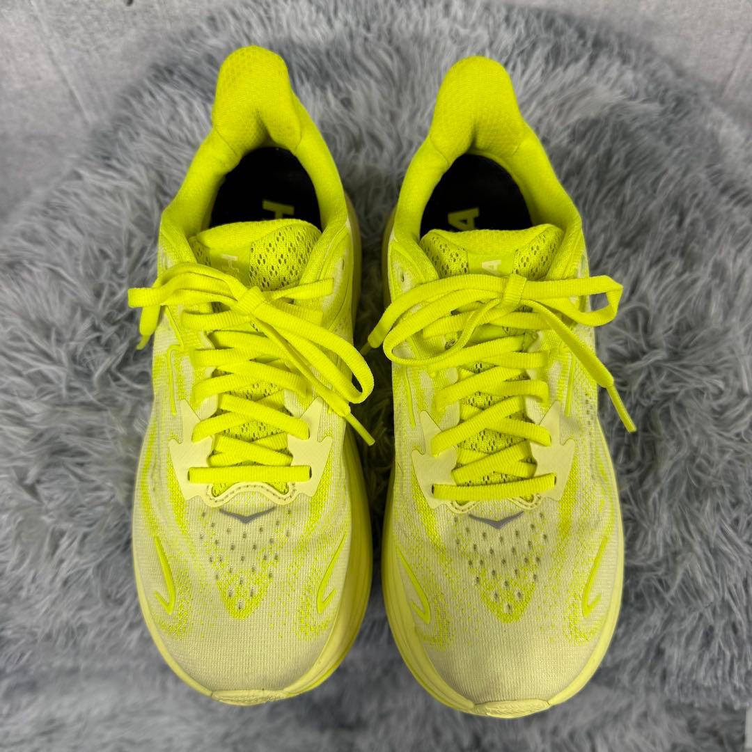 HOKA ONE ONE クリフトン10 黄 22.5cm 美品