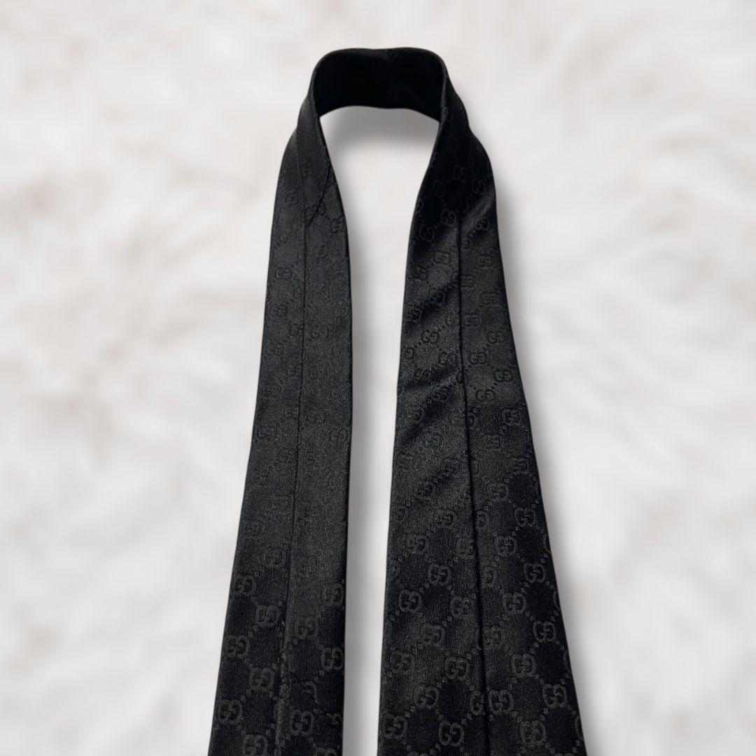 【新品未使用✨️】グッチ GUCCI ソリッド GG柄 シェリー メンズ ネクタイ