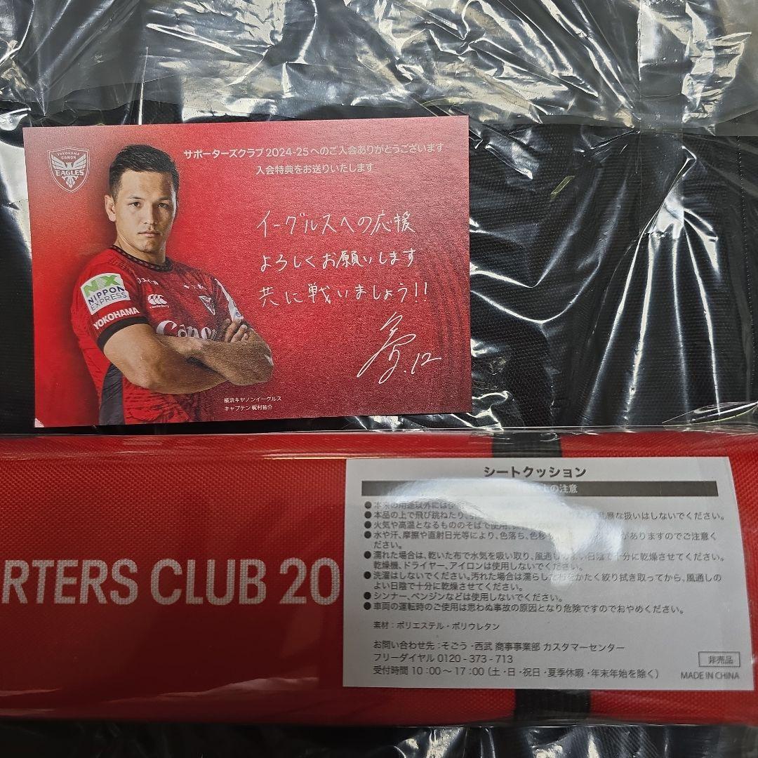 横浜キャノンイーグルス　入会特典 リュックサック　シートクッション