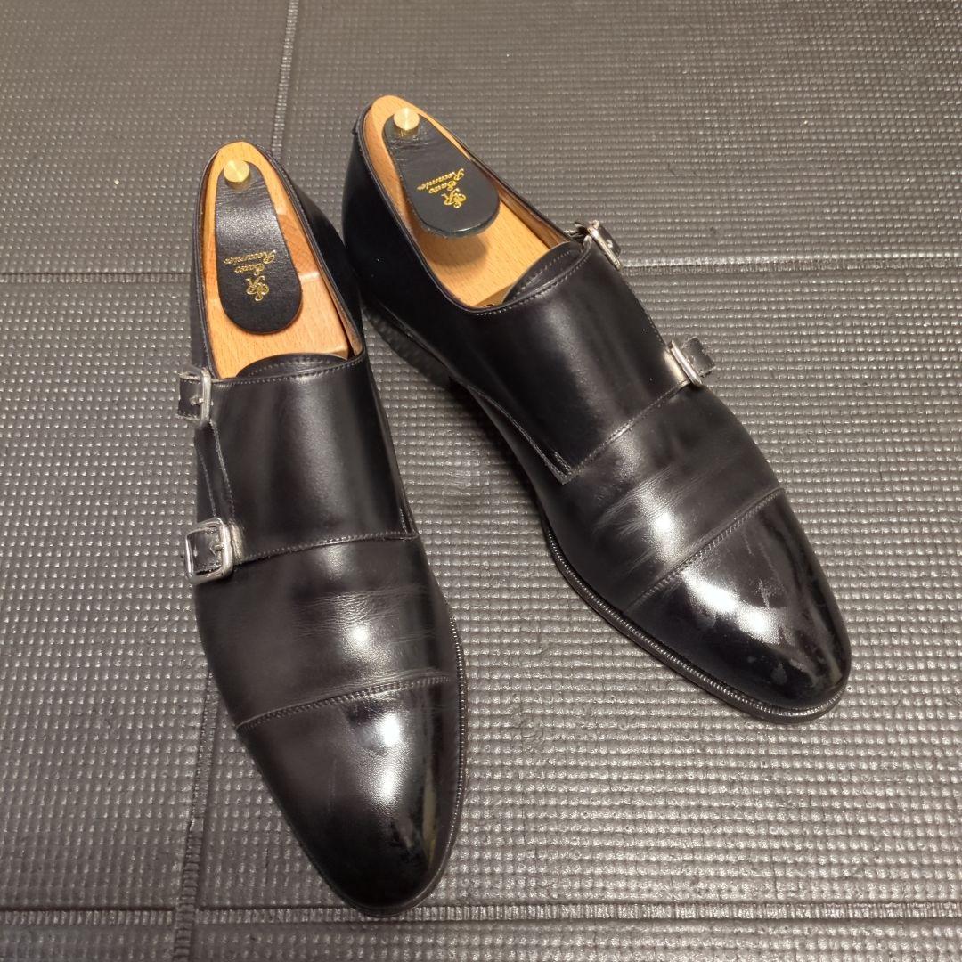 カルミナ　ブラック ダブルモンク サイズ7.5