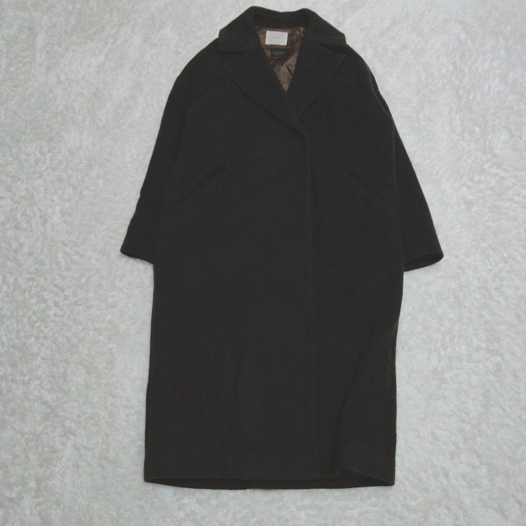 【現行】イエナ　マンテコ　オーバーチェスターコート　ブラウン