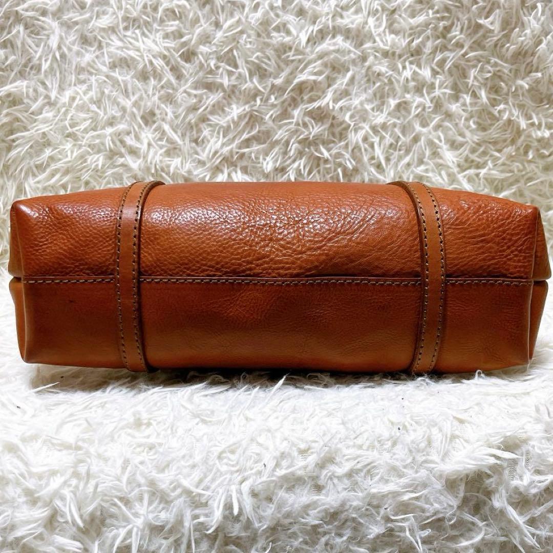 HERZ organ 口枠トートバッグ ミネルバボックス G-14 アンバー