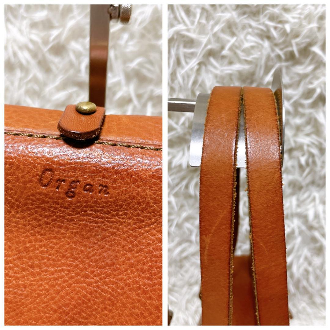 HERZ organ 口枠トートバッグ ミネルバボックス G-14 アンバー