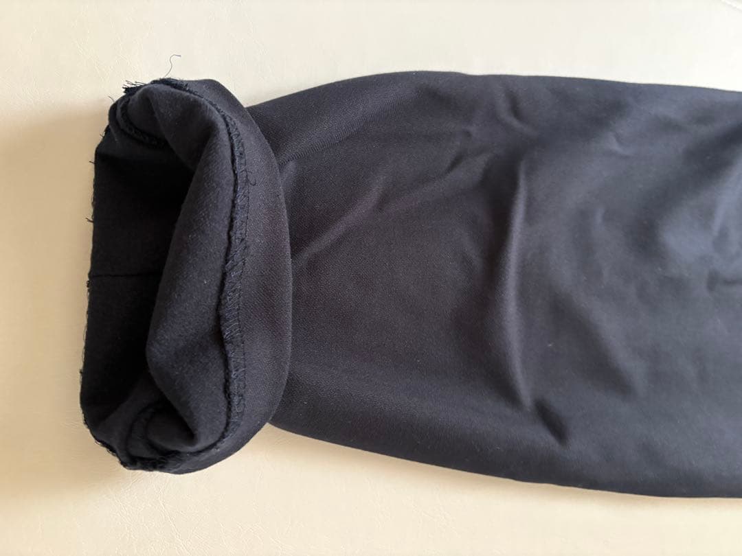 【OUR】LEE別注　洗える裏起毛のあったかテーパードパンツ　ネイビー