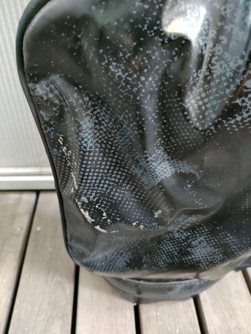 AIBO　アディダス スタンド キャディバッグ【ブラック＆カモフラ柄】