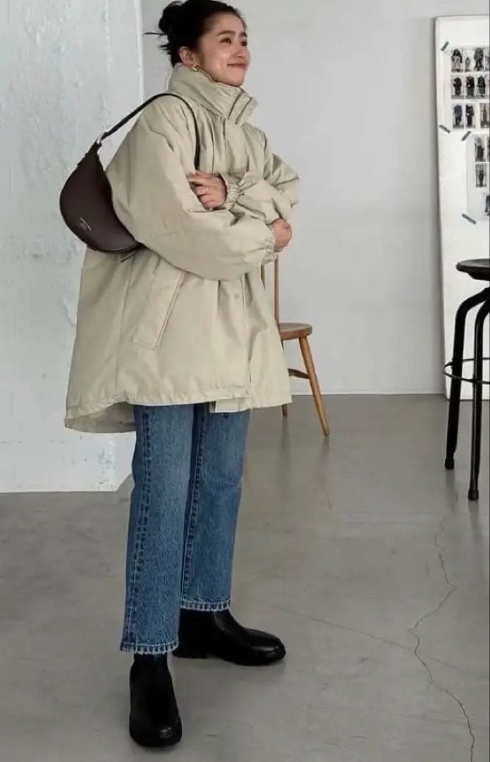 SLOBEIENA ウォッシャブル中綿モンスターパーカーブルゾン38※最終値下げ