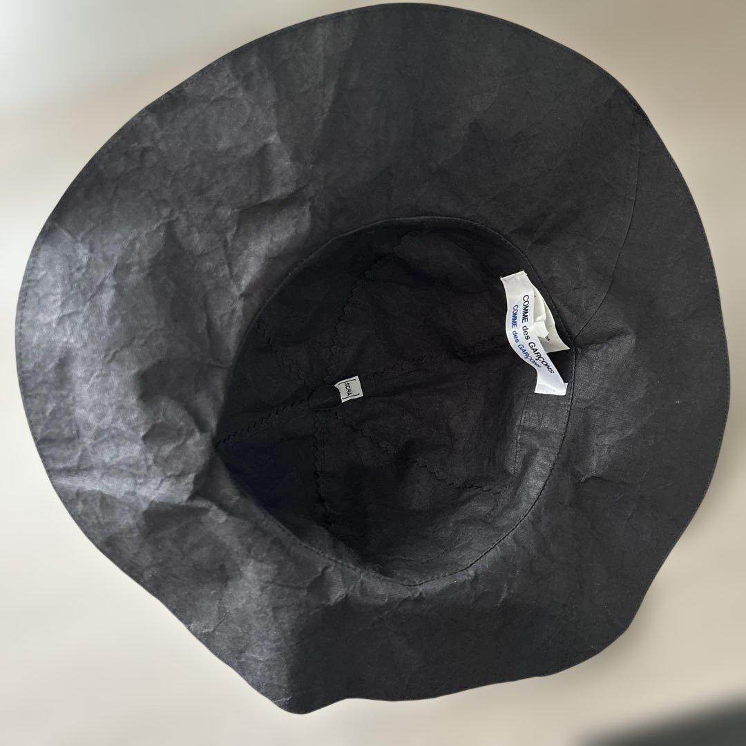 COMME des GARÇONS SCHA ペーパー ハット ブラック