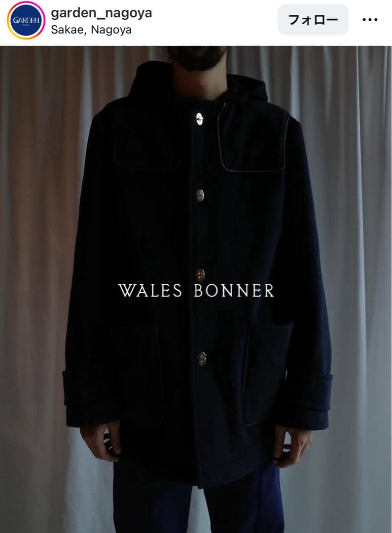ジャケット・アウター WALES BONNER 24AW Library Duffle Coat 48