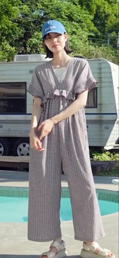 DRY クシュワイドロンパース ニコアンド