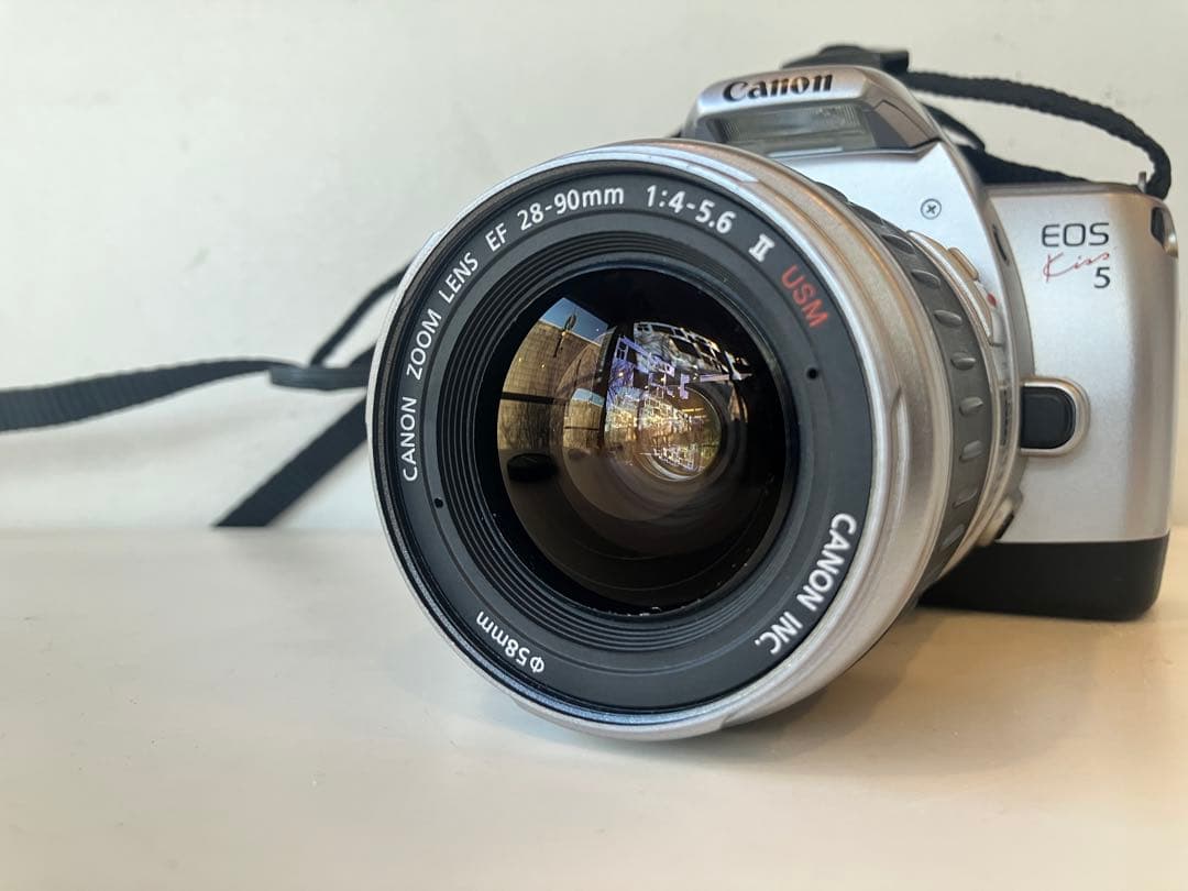 【実写確認済み】　フィルムカメラ　EOS kiss5 28-90/4-5.6 付