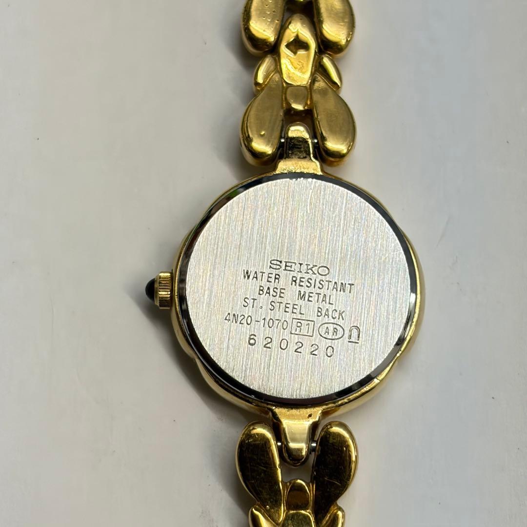 タ*ー様 美品 SEIKO Exceline レディース腕時計 2Pダイヤ入 ゴ