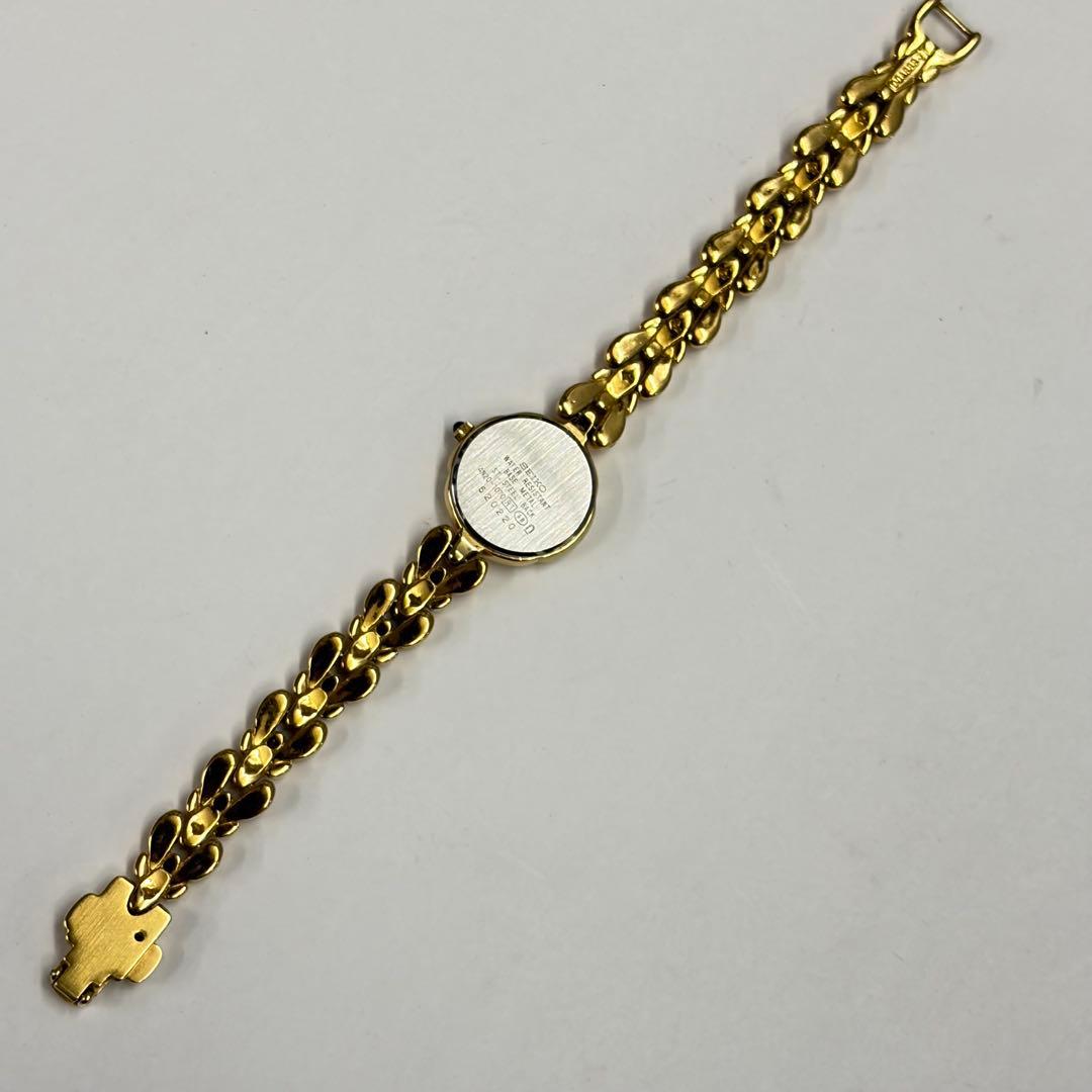タ*ー様 美品 SEIKO Exceline レディース腕時計 2Pダイヤ入 ゴ