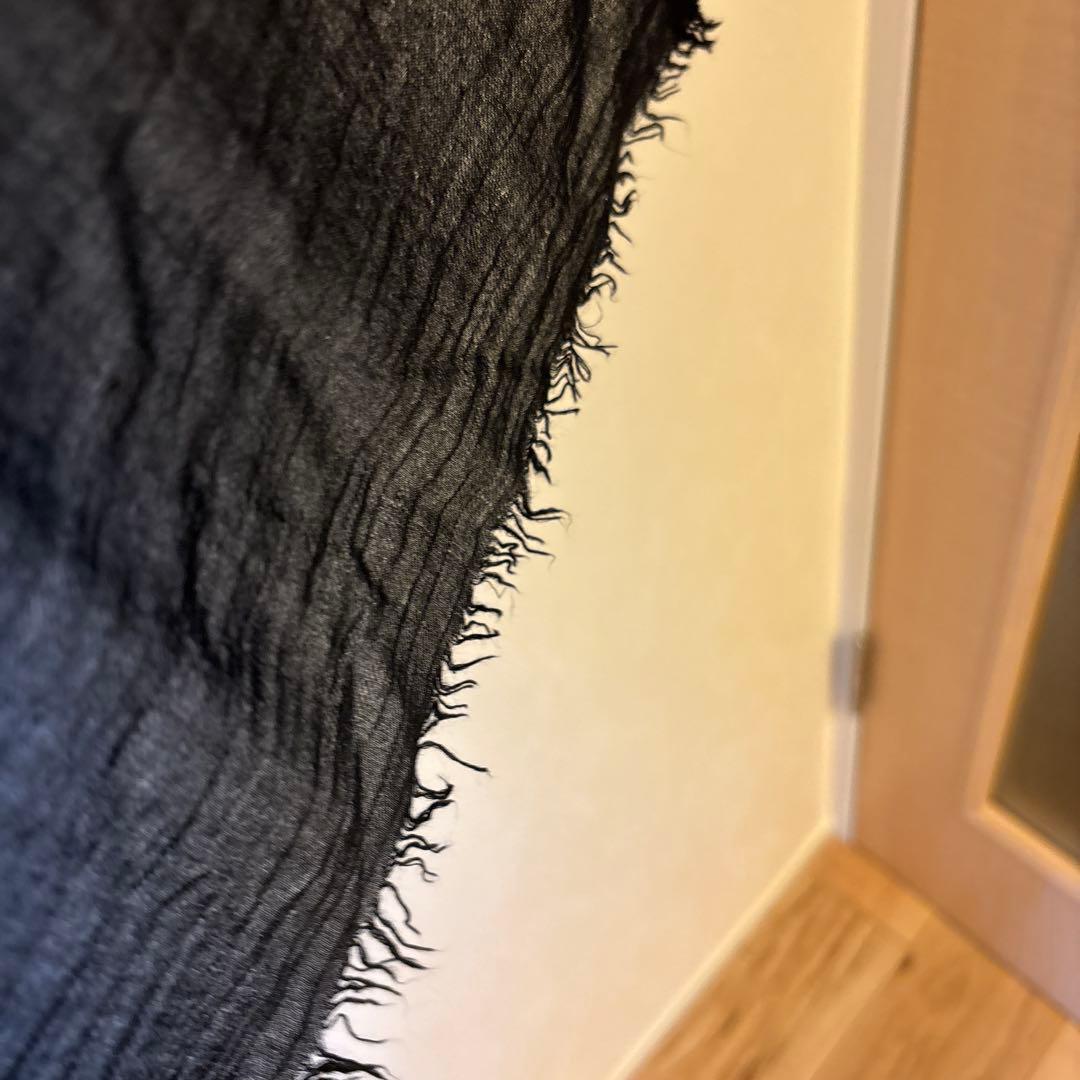 Drawer別注 ファリエロサルティ ストール 黒　ブラック　約140×190