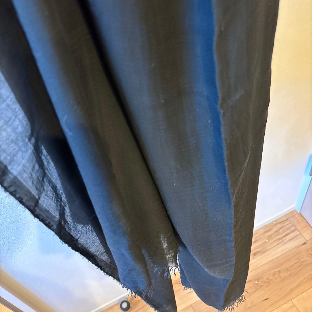 Drawer別注 ファリエロサルティ ストール 黒　ブラック　約140×190