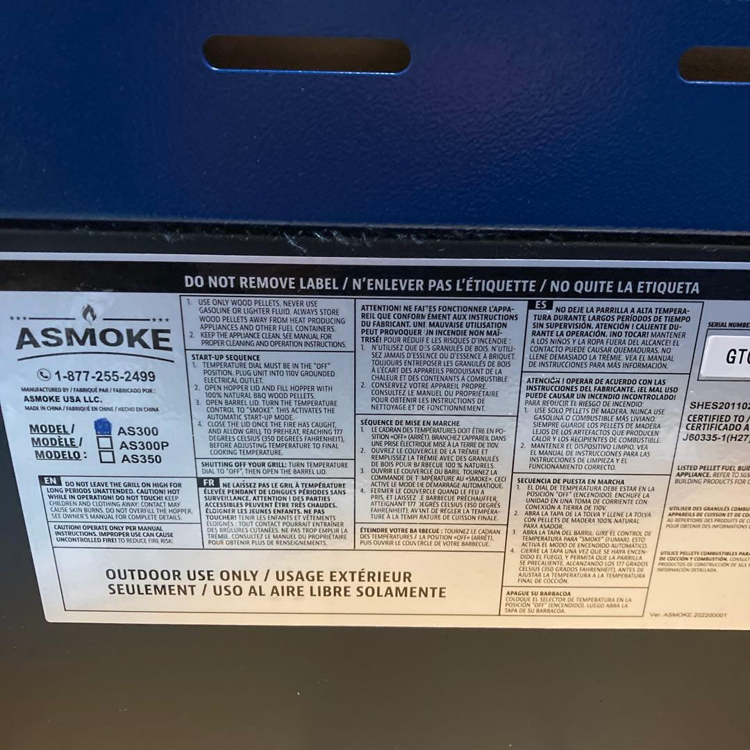 ASMOKE グリル ポータブル スモーク 4-6人用 燻製 直火焼き