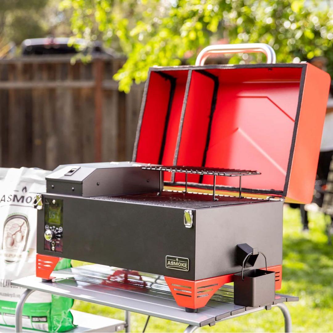 ASMOKE グリル ポータブル スモーク 4-6人用 燻製 直火焼き