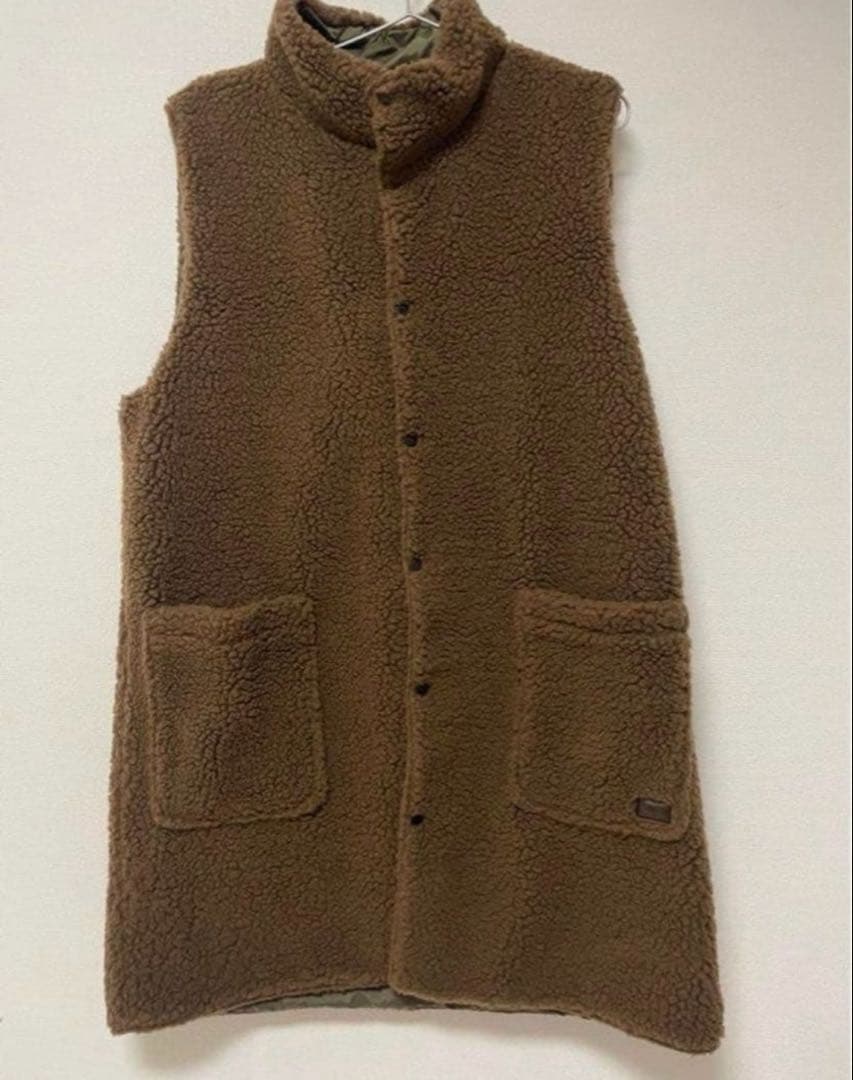 【美品】ジャーナルスタンダードラックス　ARMEN ロングベスト　リバーシブル