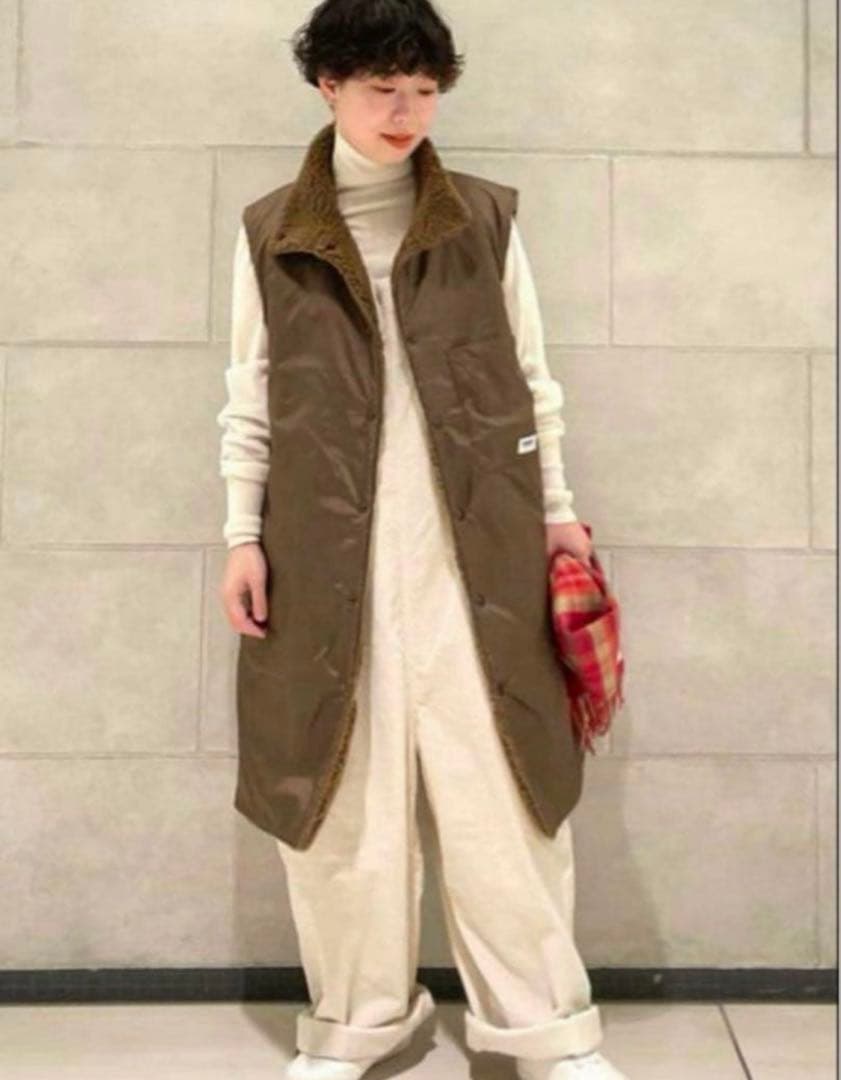 【美品】ジャーナルスタンダードラックス　ARMEN ロングベスト　リバーシブル