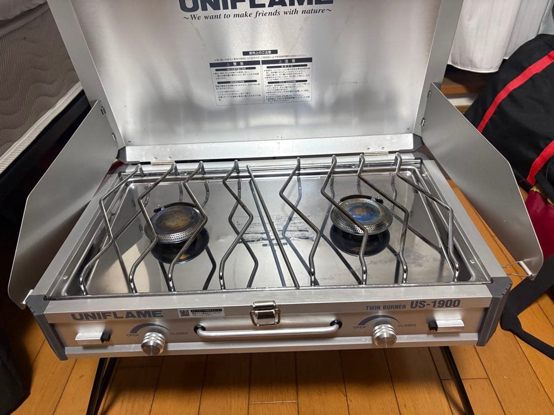 UNIFLAME ツーバーナーコンロ US-1900 収納バッグ付き