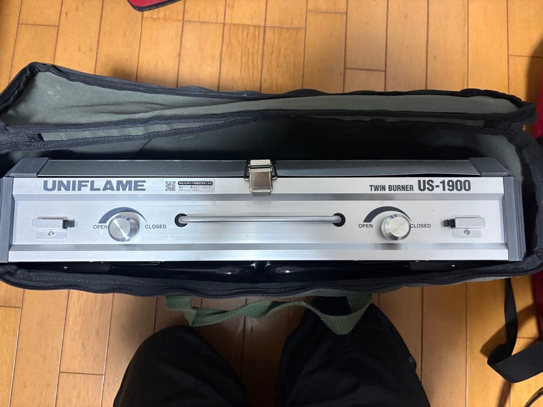 UNIFLAME ツーバーナーコンロ US-1900 収納バッグ付き