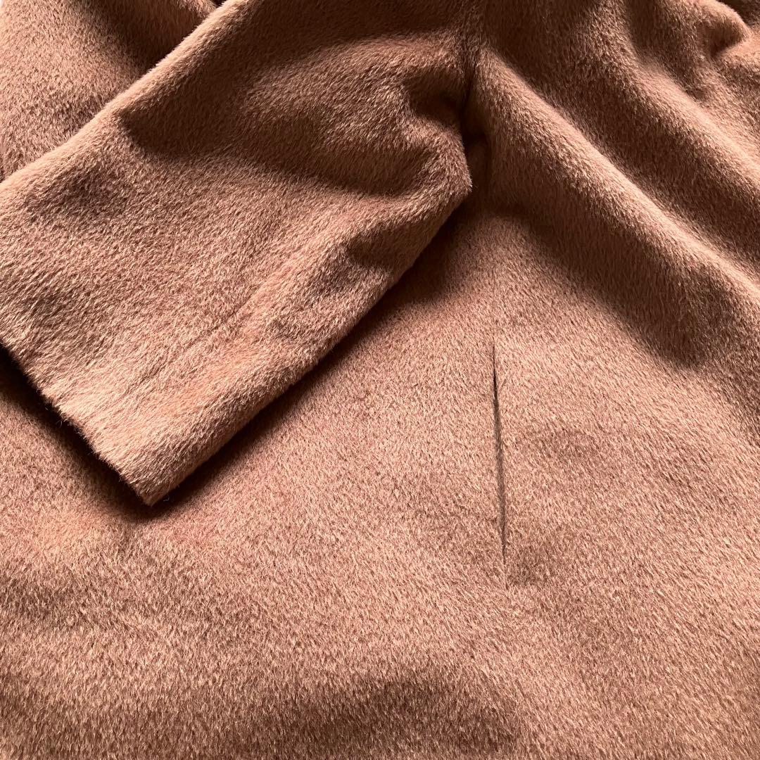 【美品⭐️PESERICO】イタリア製モカカラーシャギーチェスターコート　40