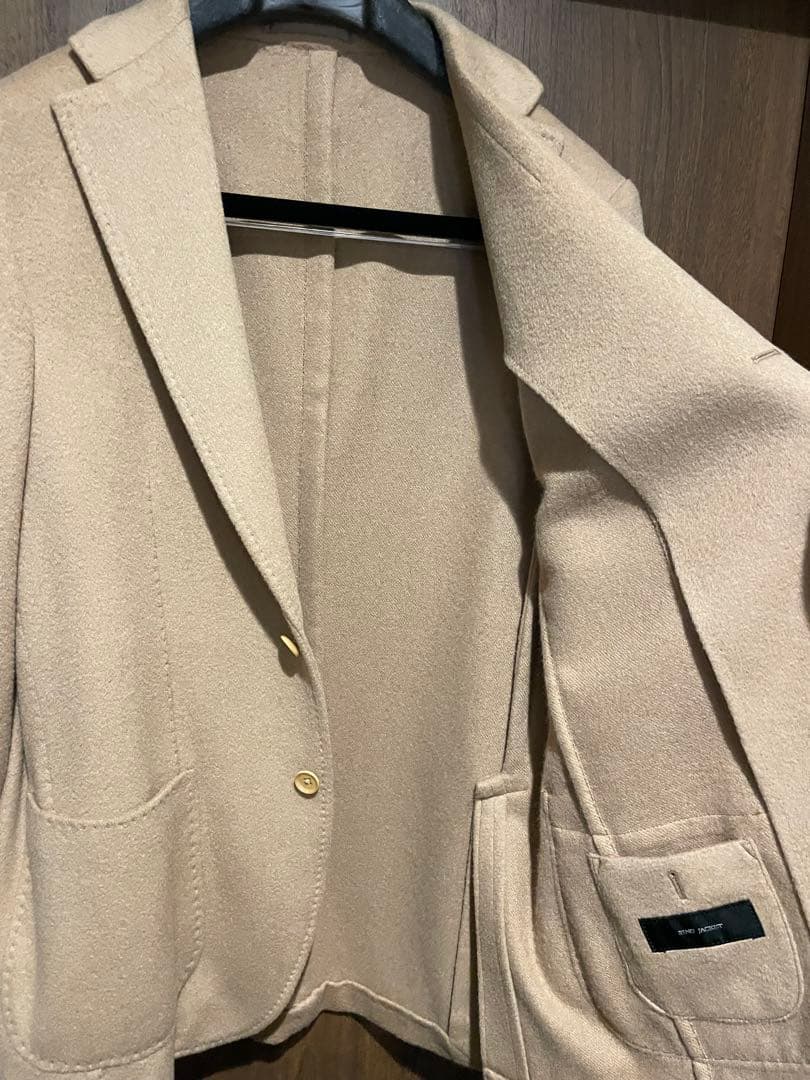 リングヂャケット 48 キャメル100 ベージュ テーラードジャケット