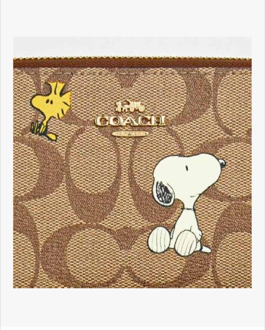 COACH スヌーピー 長財布 並行輸入品:アウトレット品