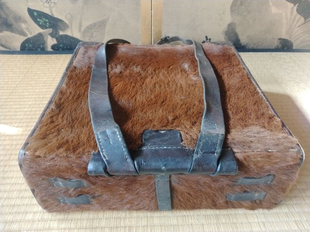 1940年代頃スイス軍馬毛リュック　ミリタリー　ディスプレイ　ナイジェルクーボン