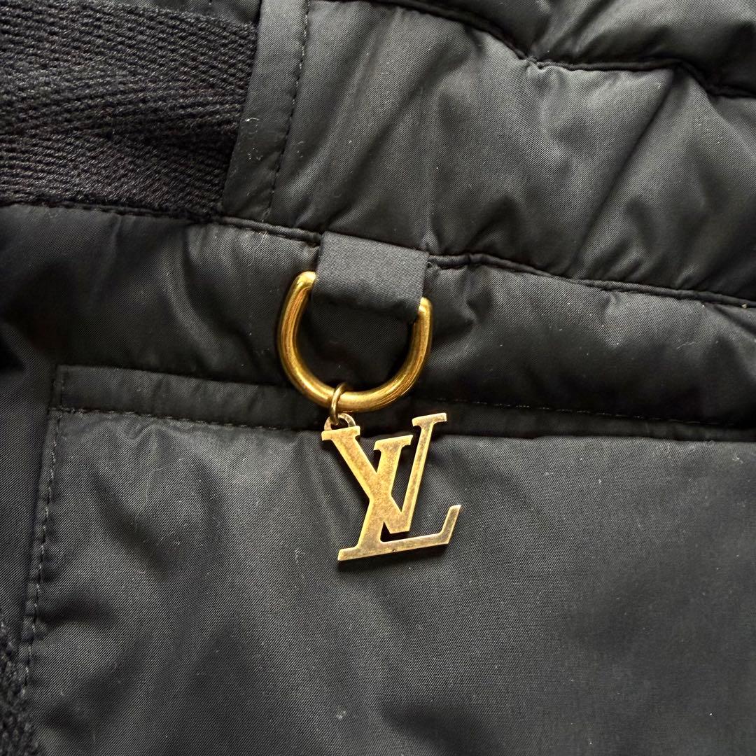 美品✨ルイヴィトン ダイヤキルティング 裏地モノグラム柄 パデットジャケット 黒