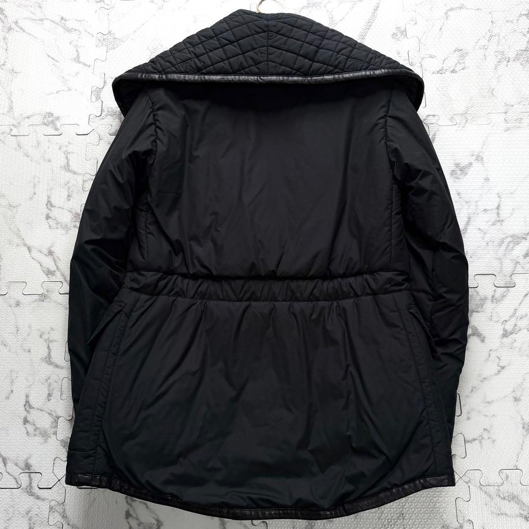 美品✨ルイヴィトン ダイヤキルティング 裏地モノグラム柄 パデットジャケット 黒