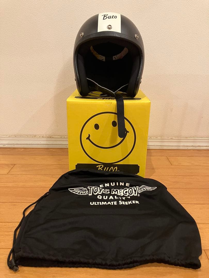 SMILE BUCO ヘルメット　マットブラック　サイズM/L