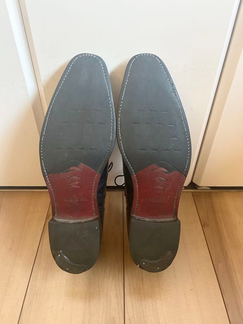 【美品】REGAL リーガル ウイングチップ メダリオン 25cm