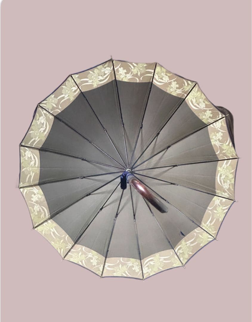 【美品】前原光榮商店 雨傘 親骨16本 濃紺 ダーク　　ネイビー 紳士傘 婦人傘