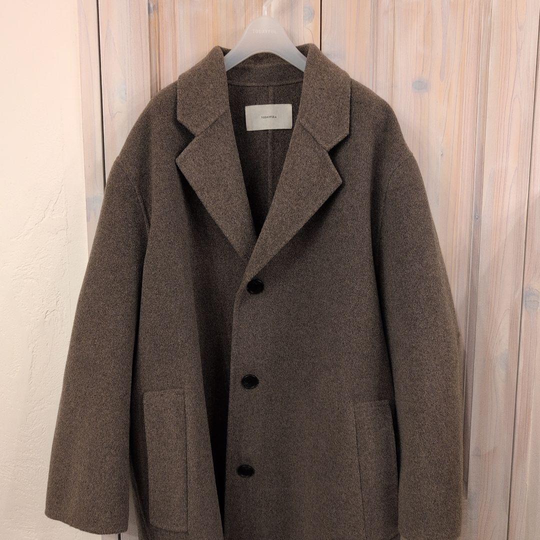 25aw 新品 TODAYFUL Wool Over Coat グレージュ38