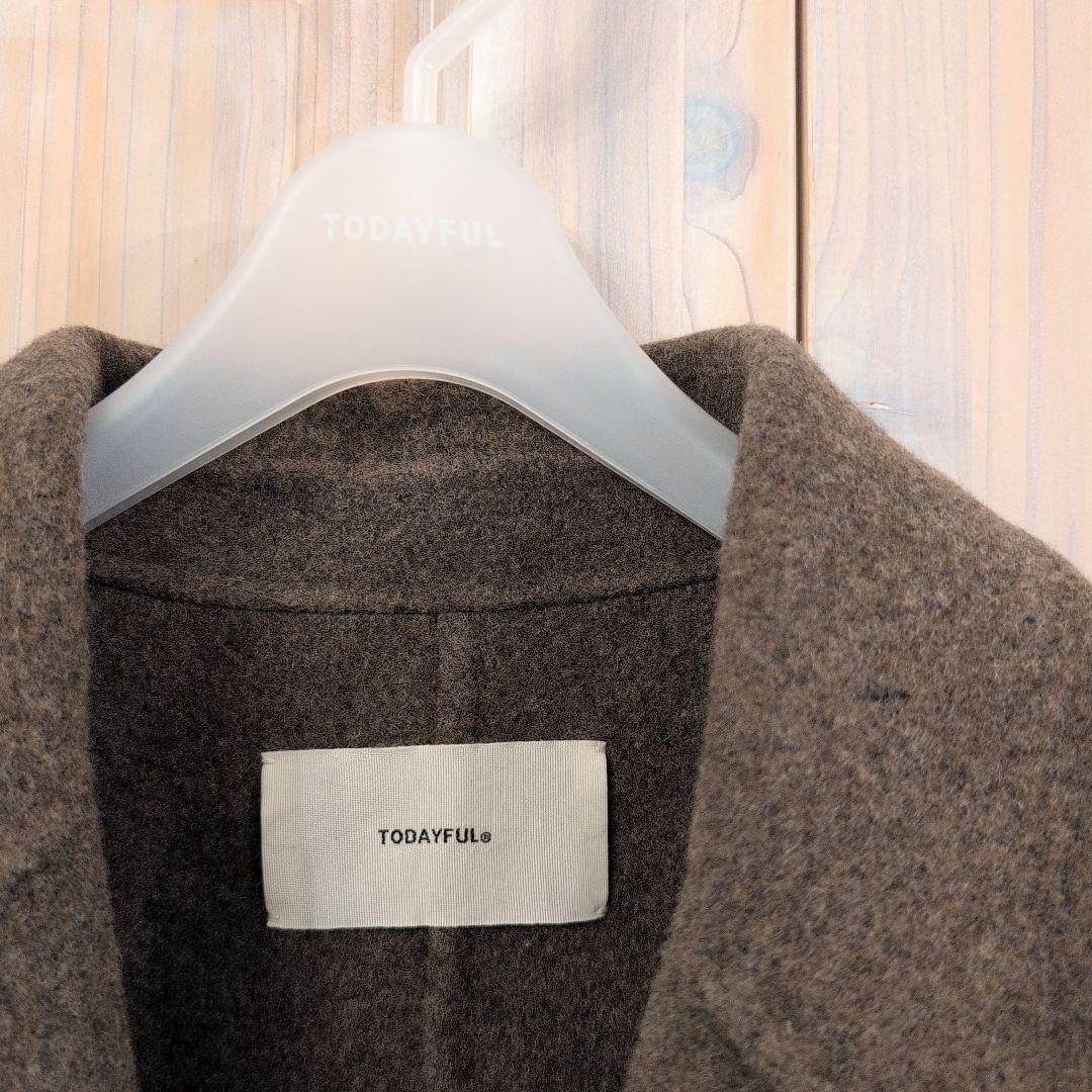 25aw 新品 TODAYFUL Wool Over Coat グレージュ38