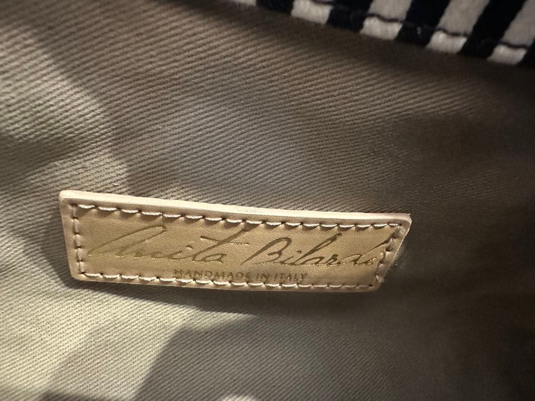 値下げ★【ATNITA BILARDI】アニタビラルディレザー　メッシュバッグ