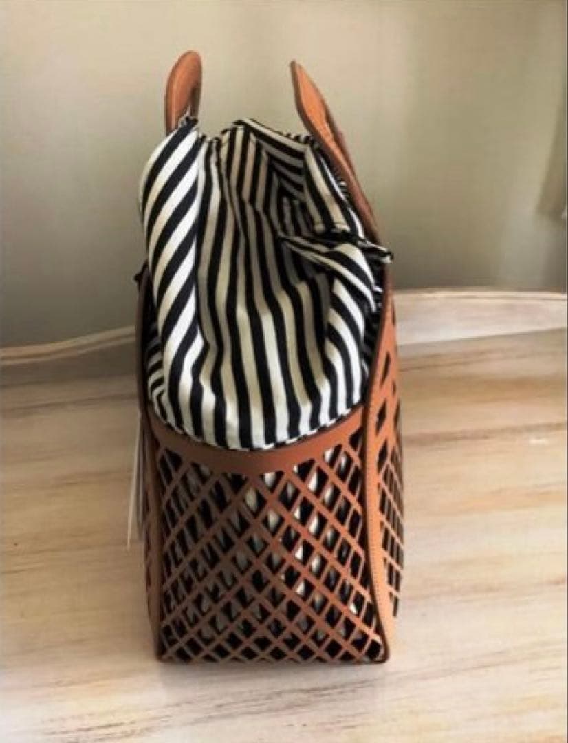 値下げ★【ATNITA BILARDI】アニタビラルディレザー　メッシュバッグ