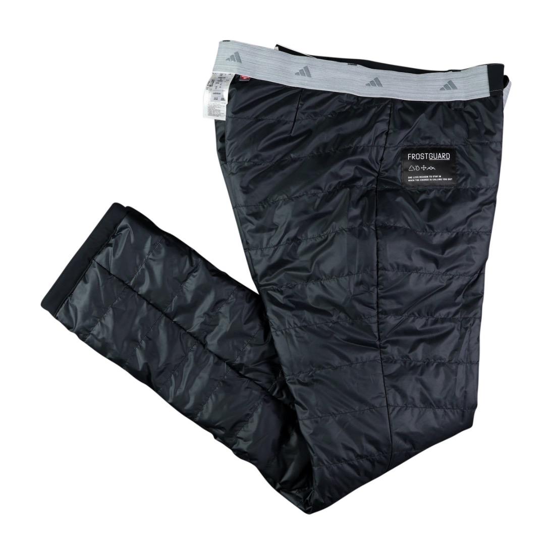 【85】秋冬 定価27,500円 アディダス ゴルフ 中綿 テーパードパンツ 黒