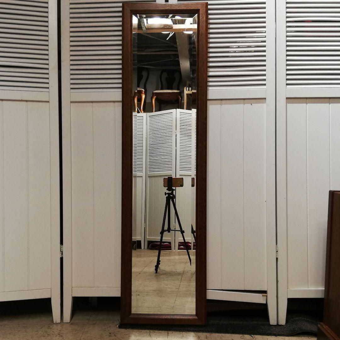 M●希少良品☞秋山木工☜職人堅木 ウォールミラー　姿見