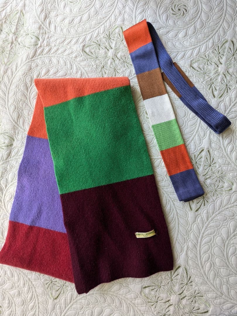 マルセルラサンス クレイジーパターン マフラー ネクタイ