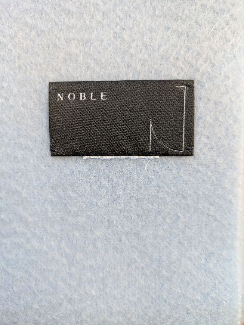 NOBLE ノーブル ストール カシミヤ100 サックスブルー