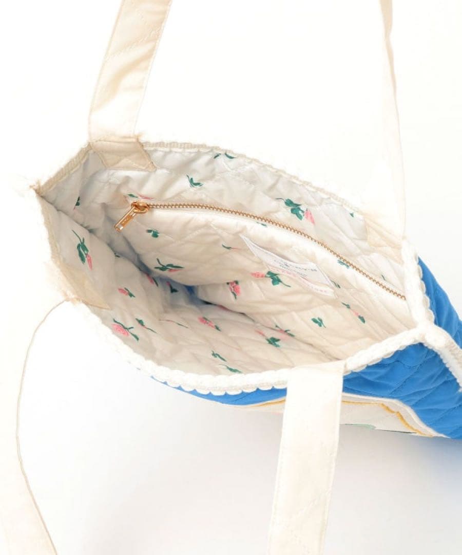 RURU MARY'S / リバーシブル キルティングバッグ　トートバッグ　匿名