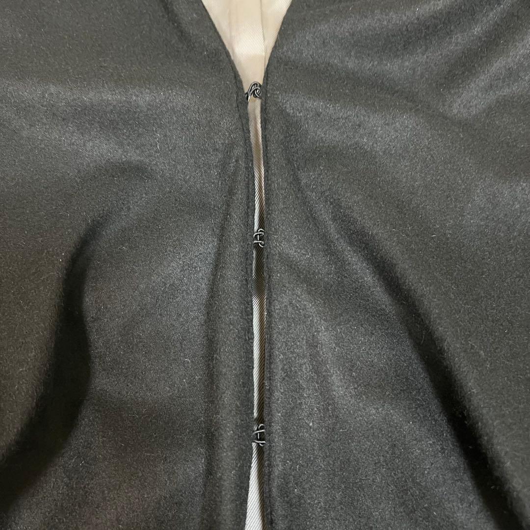 美品✨イネド カシミヤ100% フーデッド ロングコート ベルト ブラック S