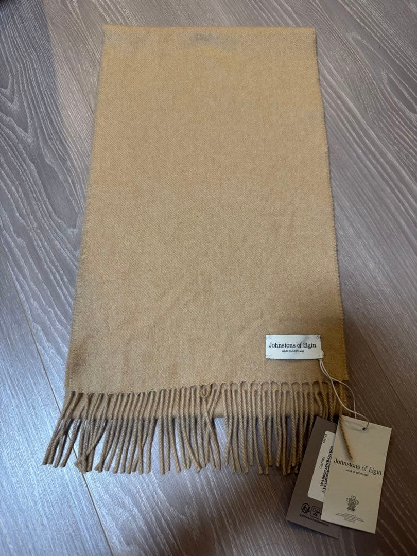 Johnstons of Elginジョンストンズ カシミヤマフラー タグ付新品