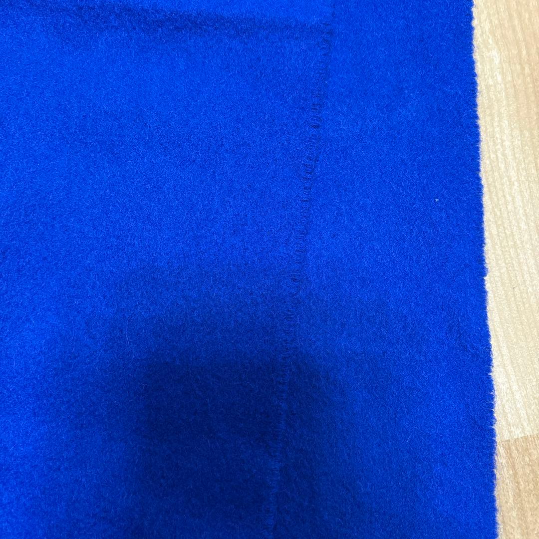 【美品】 ジョンストンズ カシミヤ マフラー ロイヤルブルー Johnstons