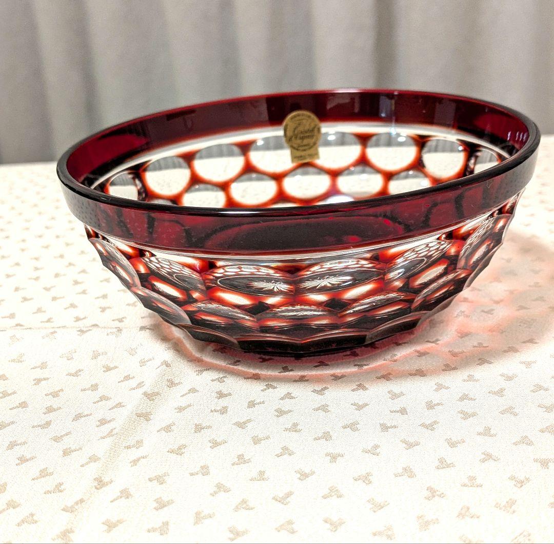 【未使用品】✡カメイガラス×クリスタル•ダルク ✡色被せ切子5脚中1脚無料